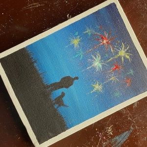 Fireworks Painting By Ryanchristyarts